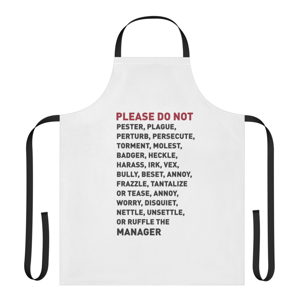 PDN Manager Strap apron