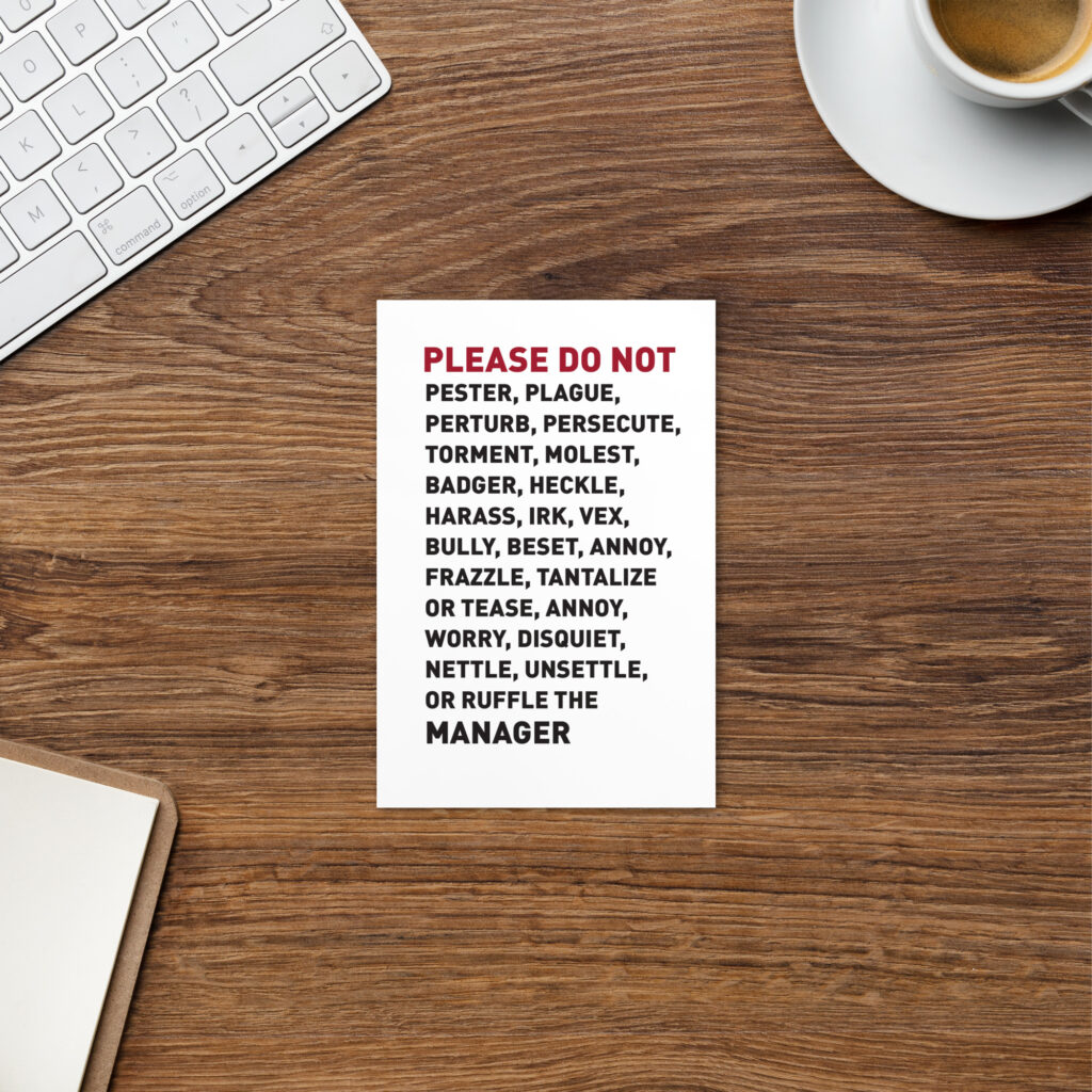 PDN Manager Standard Postcard
